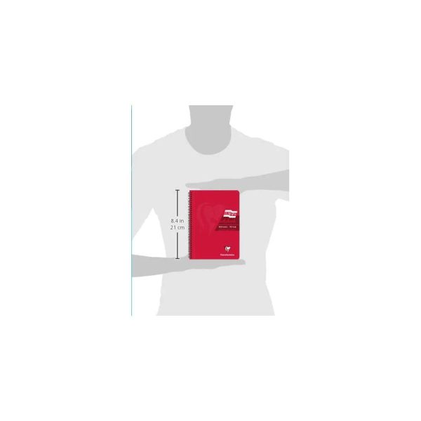 Carnet reliure int&eacute;grale EUROPA GLOSSY A5 180 pages d&eacute;tachables micro-perfor&eacute;es lign&eacute; + marge