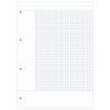 Bloc de cours CORNELL encoll&eacute; grand c&ocirc;t&eacute; A4 200 pages perfor&eacute;es 4 trous Cornell grands carreaux