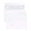 Paquet de 50 Enveloppes Blanches C6-114x162 mm - Pr&eacute;cas&eacute;es - Auto-Adh&eacute;sives - 80g/m2