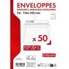 Paquet de 50 Enveloppes Blanches C6-114x162mm - Auto-Adh&eacute;sives - 80g/m2