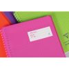 Cahier reliure int&eacute;grale enveloppante Koverbook A4+ 160 pages lign&eacute; + marge d&eacute;tachables perfor&eacute; 4 trous couverture polypropyl&egrave;ne transparent