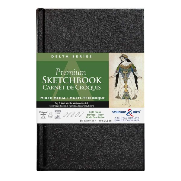 Delta Series carnet rembord&eacute; rigide 26F 14&times;21,6cm 270g