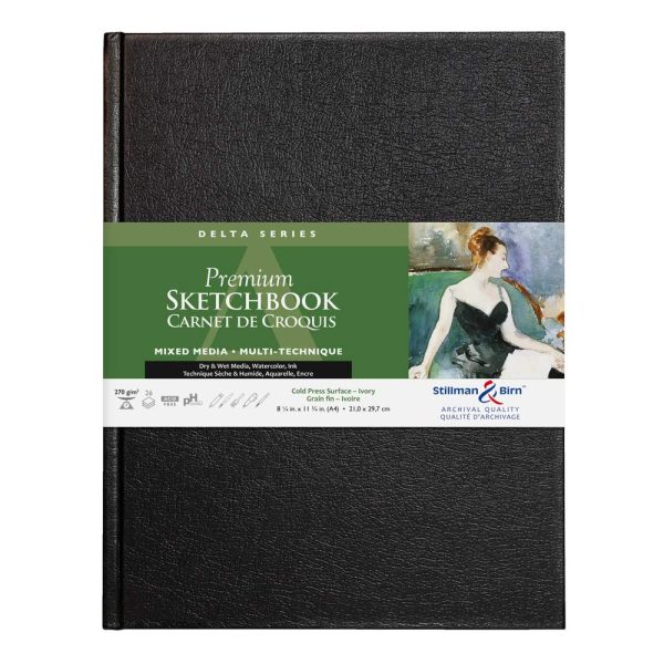 Delta Series carnet rembord&eacute; rigide 26F A4 270g