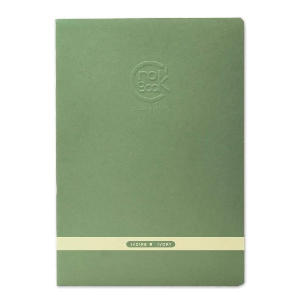 Crok&rsquo;Book carnet piqu&eacute; 24F A3 90g papier ivoire F