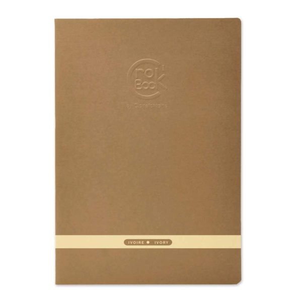 Crok&rsquo;Book carnet piqu&eacute; 24F A3 90g papier ivoire F