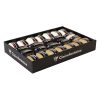 Plateau 24 oeufs mats 10mx7mm ss coque, Kraft, blanc, noir