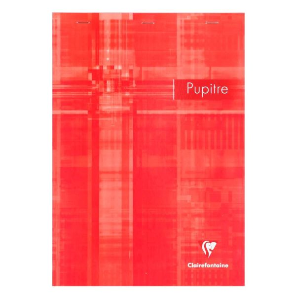 Bloc Pupitre agraf&eacute; en-t&ecirc;te A4 160 pages d&eacute;tachables lign&eacute; + marge