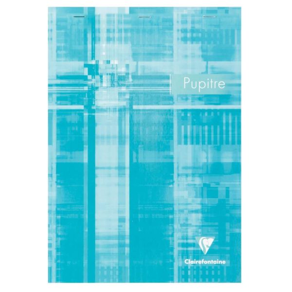 Bloc Pupitre agraf&eacute; en-t&ecirc;te A4 160 pages d&eacute;tachables lign&eacute; + marge
