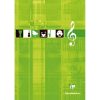 Bloc Musique encoll&eacute; en-t&ecirc;te A4 100 pages Couleur al&eacute;atoire