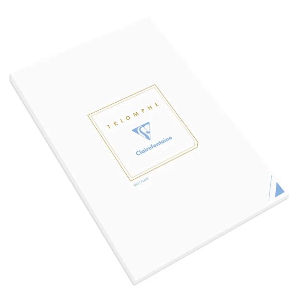 Bloc de Correspondance Triomphe 50 Feuilles Unies Blanches A4-21&times;29,7 cm &ndash; 90g/m2