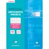 Cahier piqu&eacute; sp&eacute;cial d&eacute;ficients visuels 24x32 cm 96 pages grands carreaux 2,5mm agrandis 10x10