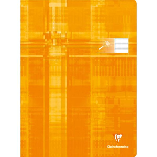 Cahier piqu&eacute; sp&eacute;cial d&eacute;ficients visuels 24&times;32 cm 96 pages grands carreaux 2,5mm agrandis 10&times;10