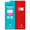 Cahier piqu&eacute; sp&eacute;cial d&eacute;ficients visuels A4 96 pages grands carreaux 2,5mm agrandis 10x10