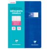 Cahier piqu&eacute; sp&eacute;cial d&eacute;ficients visuels A4 96 pages grands carreaux 2,5mm agrandis 10x10