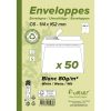 Paquet de 50 Enveloppes Forever 100% Recycl&eacute; C6-114x162mm Auto-Adh&eacute;sives - 80g/m2
