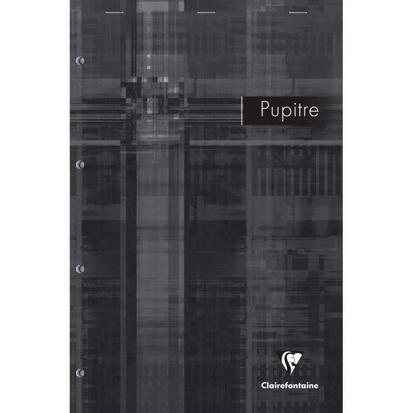 Bloc Pupitre agraf&eacute; en-t&ecirc;te A4+ 160 pages d&eacute;tachables et perfor&eacute;es 4 trous d&eacute;tachables petits carreaux