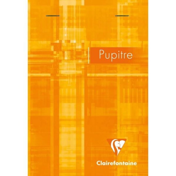 Bloc Pupitre agraf&eacute; en-t&ecirc;te A6 160 pages d&eacute;tachables petits carreaux