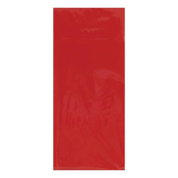 Soie, sachet 6 fles 50&times;70 cm rouge