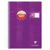 Cahier reliure int&eacute;grale d&eacute;ficients visuels A4 100 pages grands carreaux noirs 2,5mm agrandis 10x10 Couleur al&eacute;atoire