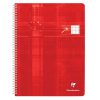 Cahier reliure int&eacute;grale d&eacute;ficients visuels 24x32cm 100 pages grands carreaux noirs 2,5mm agrandis 10x10 Couleur al&eacute;atoire
