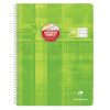 Cahier reliure int&eacute;grale d&eacute;ficients visuels 24x32cm 100 pages grands carreaux noirs 2,5mm agrandis 10x10 Couleur al&eacute;atoire