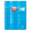 Cahier reliure int&eacute;grale d&eacute;ficients visuels 24x32cm 100 pages grands carreaux noirs 2,5mm agrandis 10x10 Couleur al&eacute;atoire