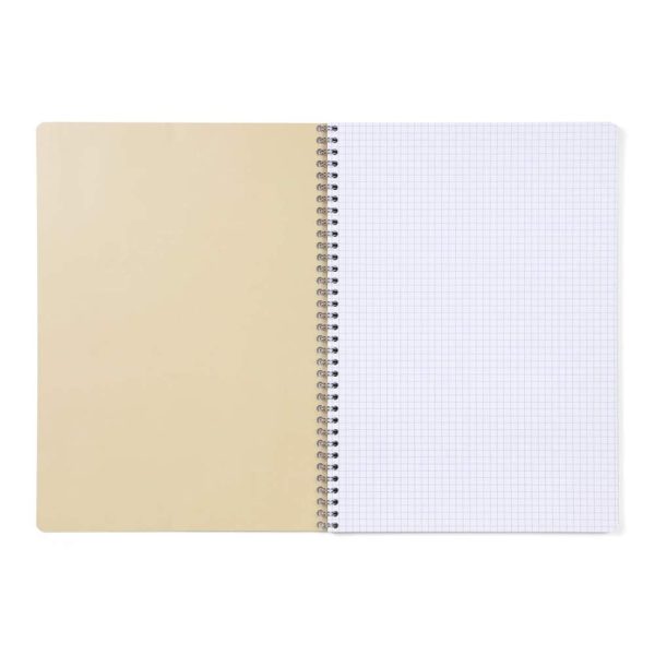 Cahier reliure int&eacute;grale FOREVER PREMIUM 100% recycl&eacute; A4 120 pages d&eacute;tachables micro-perfor&eacute;es petits carreaux papier recycl&eacute; blanc 90 g