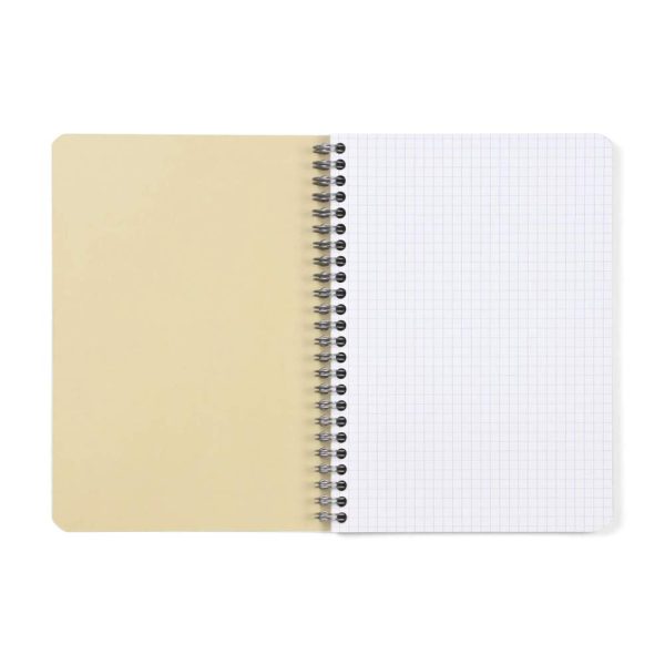 Carnet reliure int&eacute;grale FOREVER PREMIUM 100% recycl&eacute; A5 120 pages d&eacute;tachables micro-perfor&eacute;es petits carreaux papier blanc 90 g
