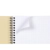 Carnet reliure int&eacute;grale FOREVER PREMIUM 100% recycl&eacute; A5 120 pages d&eacute;tachables micro-perfor&eacute;es petits carreaux papier blanc 90 g
