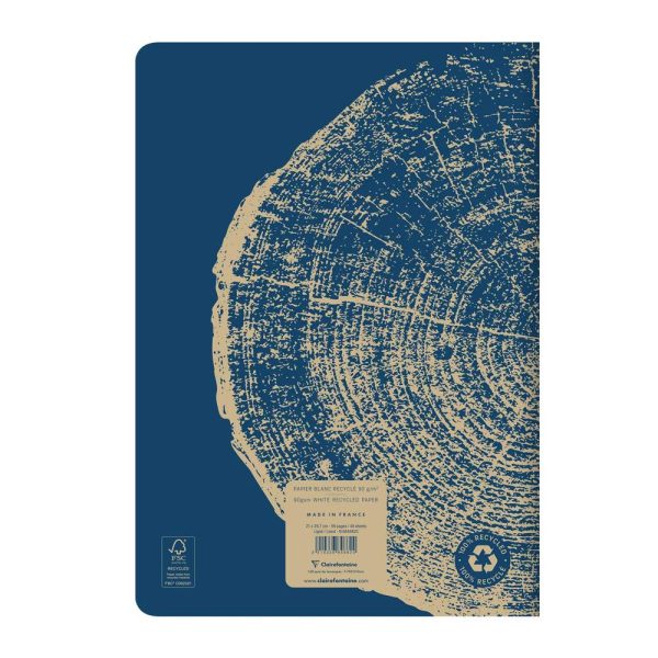 Cahier piqu&eacute; FOREVER PREMIUM 100% recycl&eacute; A4 96 pages lign&eacute; papier recycl&eacute; blanc 90 g
