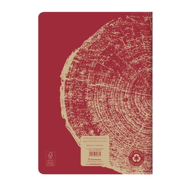 Cahier piqu&eacute; FOREVER PREMIUM 100% recycl&eacute; A4 96 pages lign&eacute; papier recycl&eacute; blanc 90 g