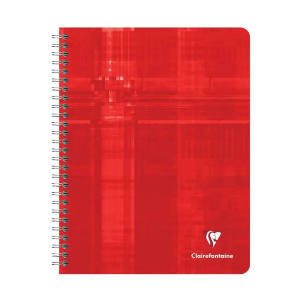 Cahier reliure int&eacute;grale 17&times;22 cm 180 pages grands carreaux