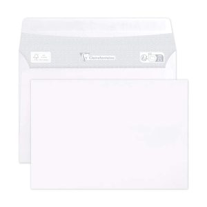 Boite de 500 Enveloppes Blanches C6-114x162mm - Auto-Adh&eacute;sives - 90g/m2