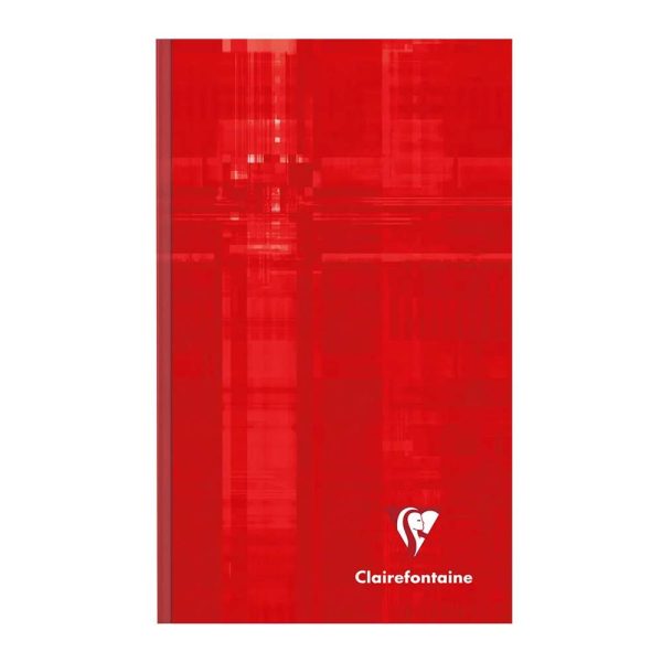 Carnet brochure rembord&eacute;e rigide 11&times;17 cm 192 pages petits carreaux
