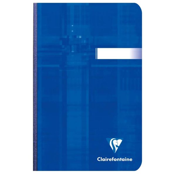 Carnet brochure dos toil&eacute; 11&times;17 cm 192 pages petits carreaux