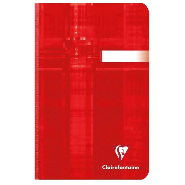 Carnet brochure dos toil&eacute; 11&times;17 cm 192 pages petits carreaux