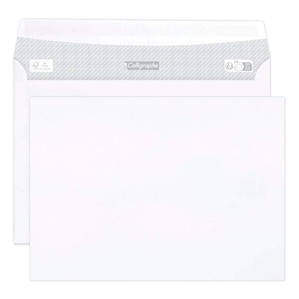 Boite de 500 Enveloppes Blanches C5-162x229mm &ndash; Auto-Adh&eacute;sives &ndash; 80g/m2