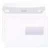 Boite de 500 Enveloppes Blanches C5-162x229mm - Auto-Adh&eacute;sives - 80g/m2 - Fen&ecirc;tre Papier Cristal de 45x100 (position 62/20)