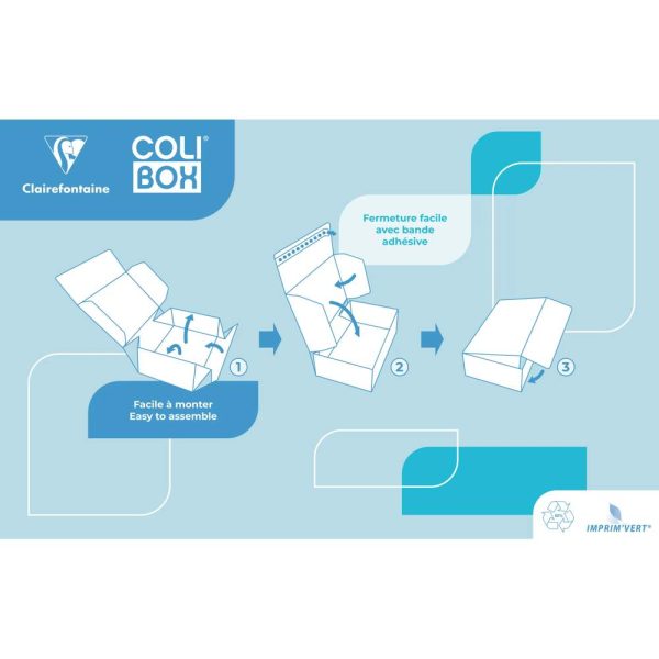 Carton Colibox livr&eacute; &agrave; plat 280x185x105 mm
