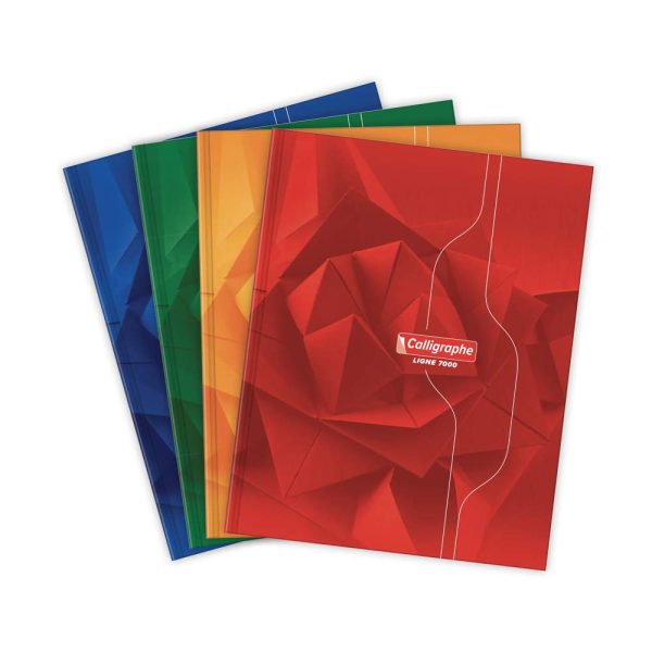 Cahier brochure rembord&eacute;e rigide 7000 17&times;22 cm 288 pages grands carreaux 70 g