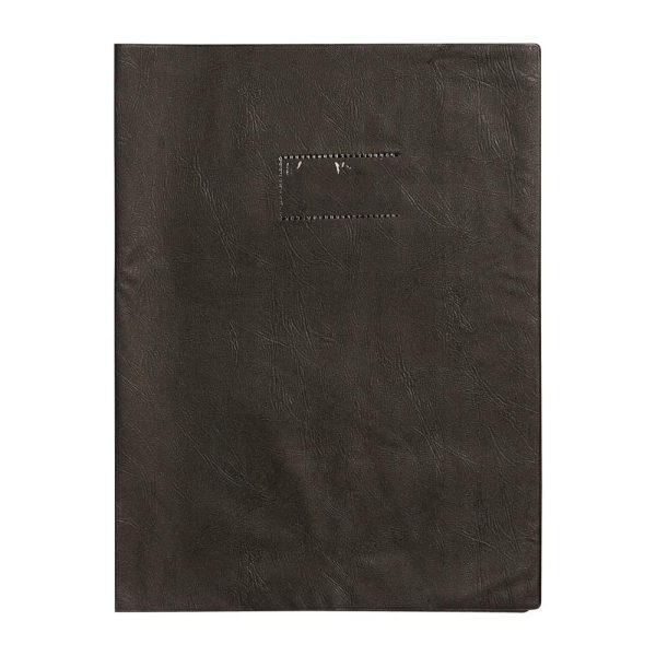 Prot&egrave;ge-cahiers grain cuir PVC 22/100&egrave;me A4