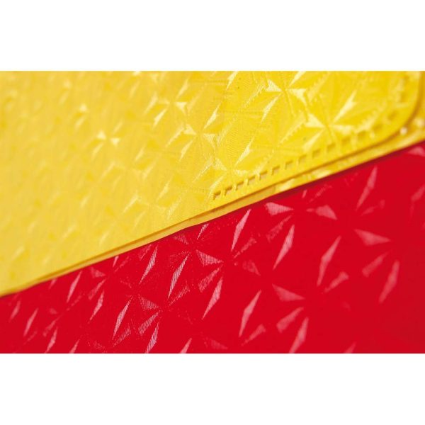 Prot&egrave;ge-cahiers grain losange PVC 18/100&egrave;me avec porte-&eacute;tiquette A4