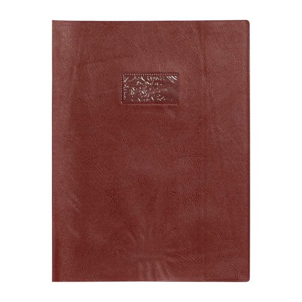 Prot&egrave;ge-cahiers grain cuir PVC 22/100&egrave;me A4