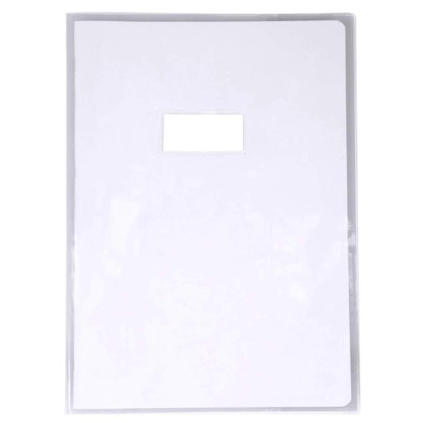 Prot&egrave;ge-cahiers cristal PVC 12/100&egrave;me A4