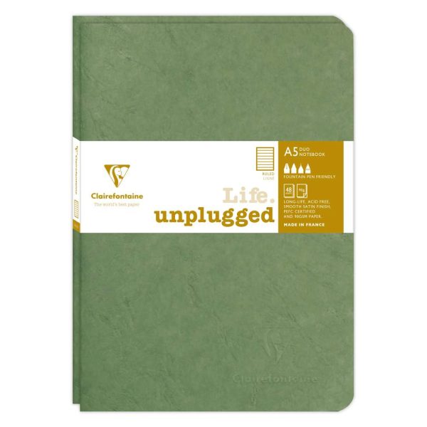 Set de 2 carnets piqu&eacute;s Age Bag A5 96 pages lign&eacute;