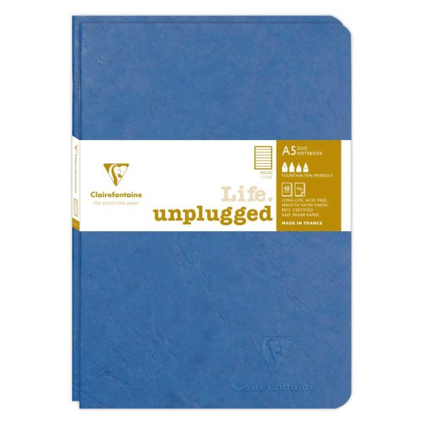 Set de 2 carnets piqu&eacute;s Age Bag A5 96 pages lign&eacute;