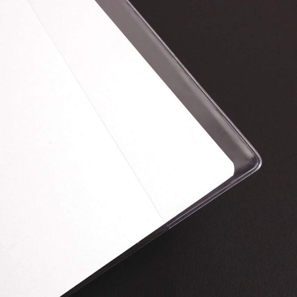 Prot&egrave;ge-cahiers cristalux PVC 22/100&egrave;me 24&times;32 cm