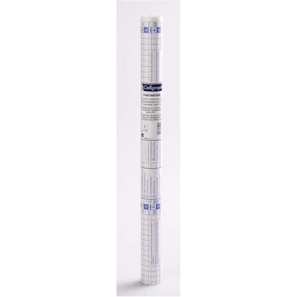 L&rsquo;Instantan&eacute; rouleau couvre-livres adh&eacute;sif repositionnable polypropyl&egrave;ne 5/100&egrave;me 5 m x 0,50 m Pr&eacute;sentoir