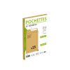 Paquet de 25 Pochettes Kraft Recycl&eacute; Brun C5-162x229 mm - Auto-Adh&eacute;sives - 90g/m2 - Brun