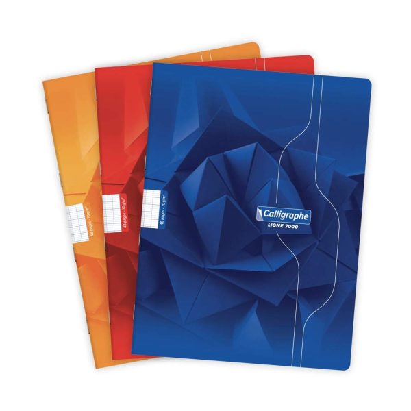 Cahier piqu&eacute; 7000 24&times;32 cm 48 pages grands carreaux 70 g